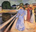 femmes sur le pont 1902 Edvard Munch Expressionnisme